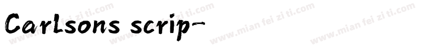 Carlsons scrip字体转换